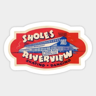 Vintage Roller Skating Dorchester Massachusetts Sticker